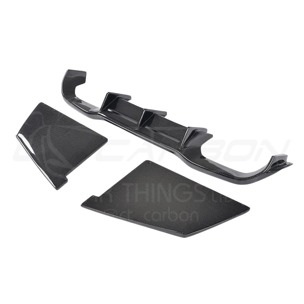 BMW M2/M2C F87 CARBON FIBRE DIFFUSER - MT STYLE-Diffuser-CT CARBON-CT Carbon - High-quality carbon fiber and gloss black aerodynamic parts for premium sports and luxury vehicles.