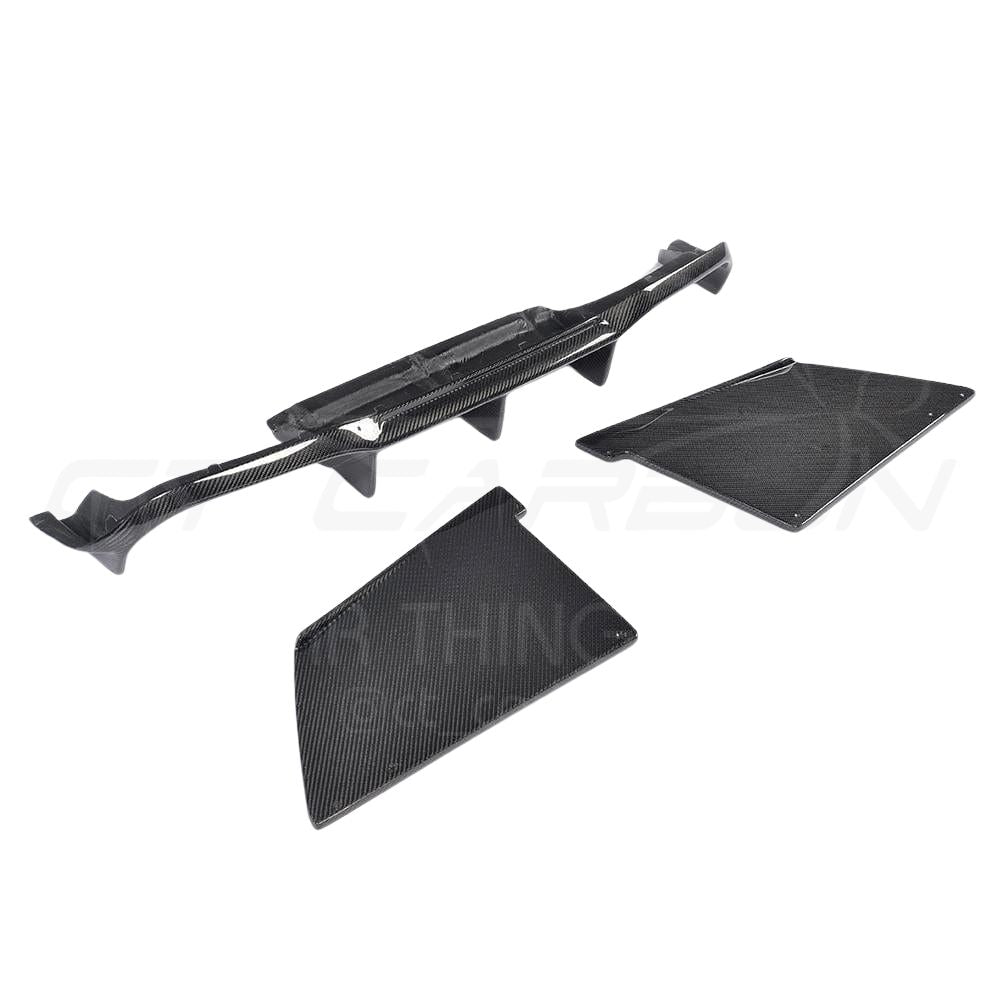 BMW M2/M2C F87 CARBON FIBRE DIFFUSER - MT STYLE-Diffuser-CT CARBON-CT Carbon - High-quality carbon fiber and gloss black aerodynamic parts for premium sports and luxury vehicles.