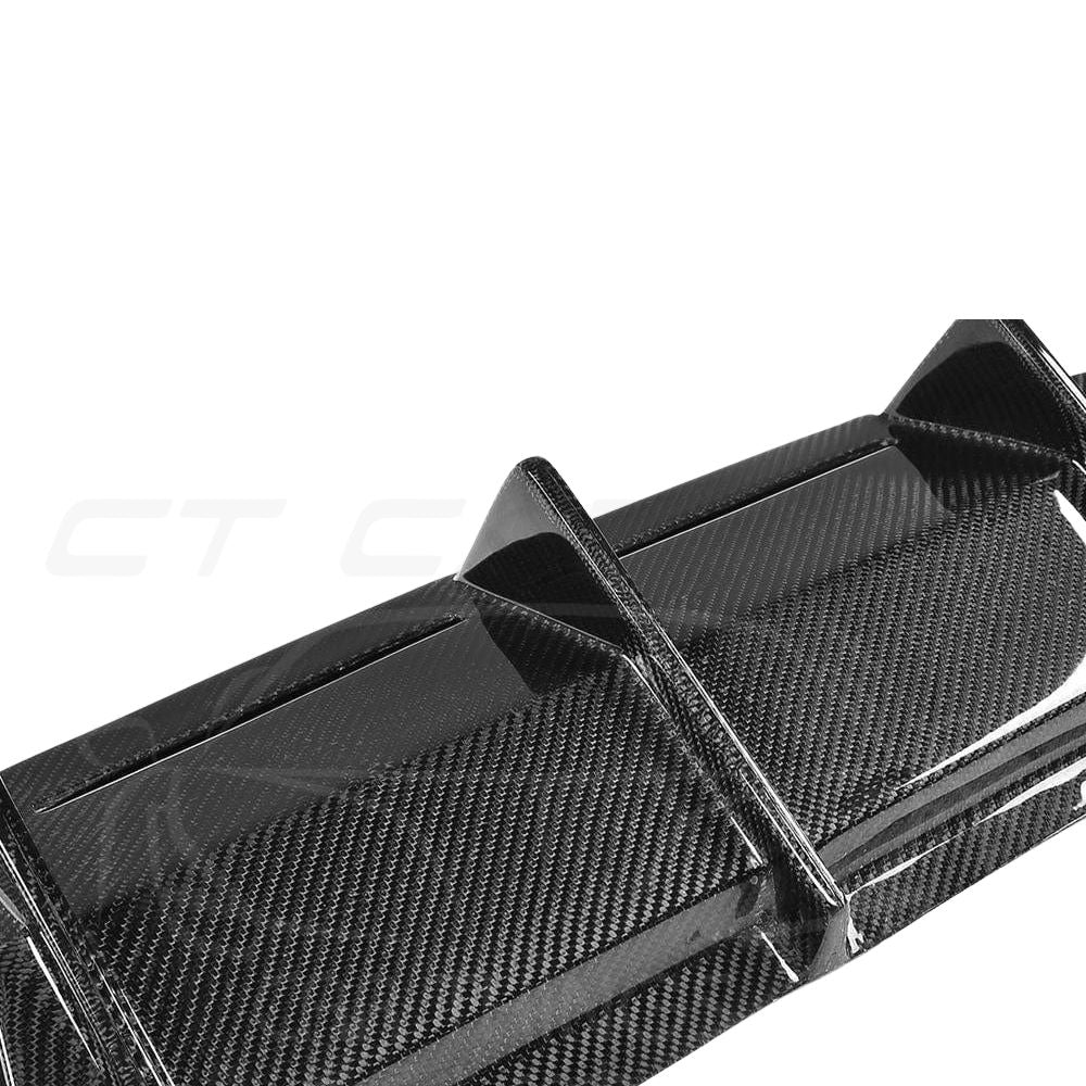 BMW M2/M2C F87 CARBON FIBRE DIFFUSER - MT STYLE-Diffuser-CT CARBON-CT Carbon - High-quality carbon fiber and gloss black aerodynamic parts for premium sports and luxury vehicles.