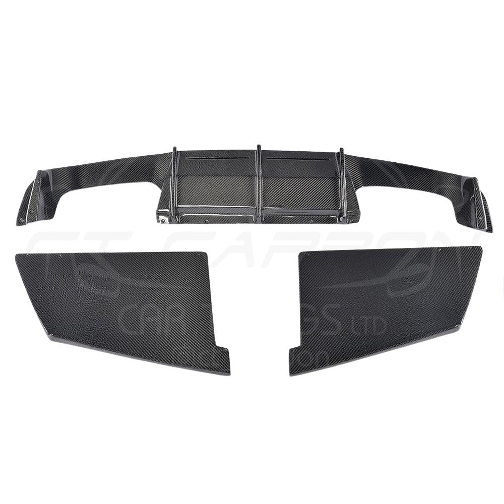BMW M2/M2C F87 CARBON FIBRE DIFFUSER - MT STYLE-Diffuser-CT CARBON-CT Carbon - High-quality carbon fiber and gloss black aerodynamic parts for premium sports and luxury vehicles.