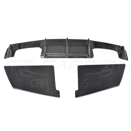 BMW M2/M2C F87 CARBON FIBRE DIFFUSER - MT STYLE-Diffuser-CT CARBON-CT Carbon - High-quality carbon fiber and gloss black aerodynamic parts for premium sports and luxury vehicles.