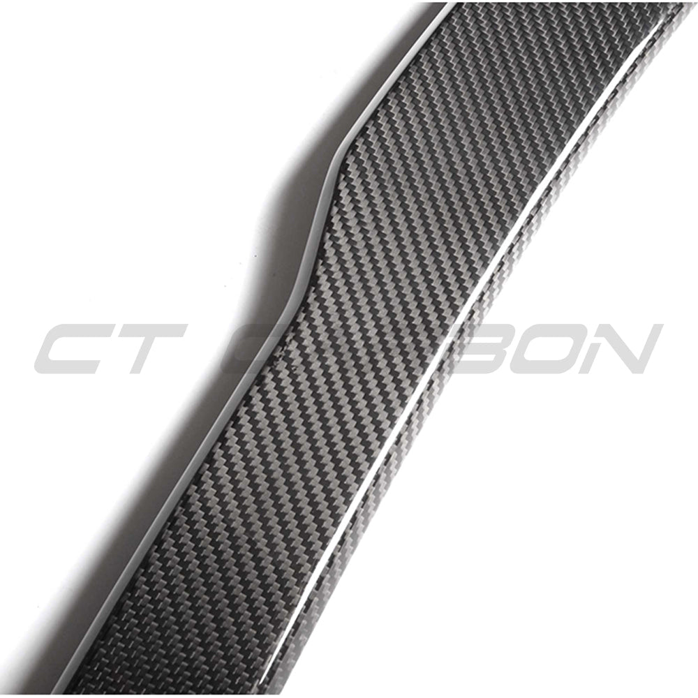 BMW M3 F80 & F30 3 SERIES PRE-PREG CARBON FIBRE SPOILER - V2-Spoiler-CT CARBON-CT Carbon - High-quality carbon fiber and gloss black aerodynamic parts for premium sports and luxury vehicles.