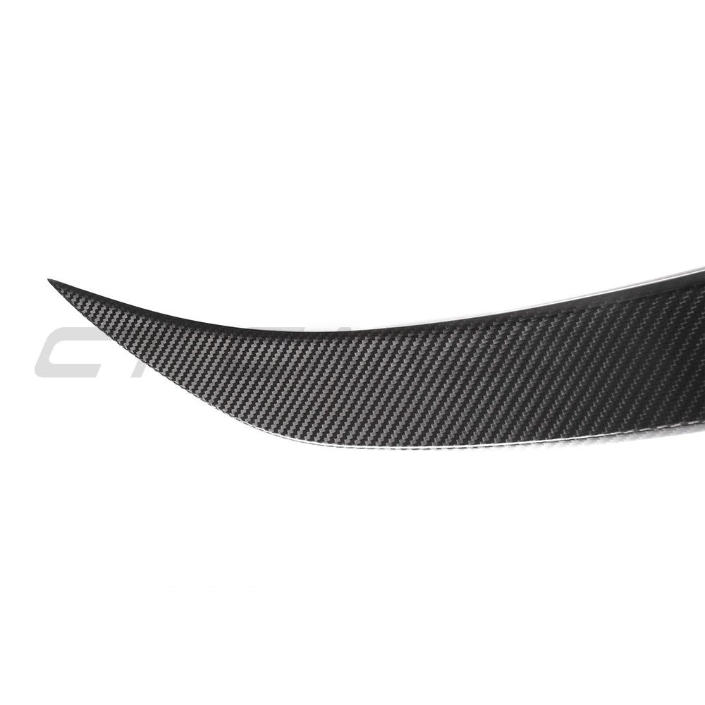 BMW M3 F80 & F30 3 SERIES PRE-PREG CARBON FIBRE SPOILER - V2-Spoiler-CT CARBON-CT Carbon - High-quality carbon fiber and gloss black aerodynamic parts for premium sports and luxury vehicles.