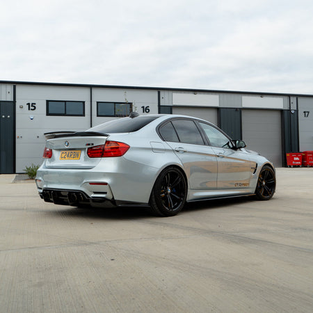 BMW M3/M4 (F80 F82 F83) CARBON FIBRE DIFFUSER - PS STYLE-Diffuser-CT CARBON-CT Carbon - High-quality carbon fiber and gloss black aerodynamic parts for premium sports and luxury vehicles.