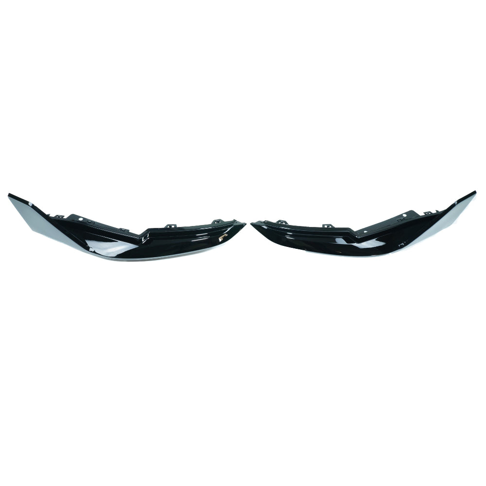 BMW M3 (G80 G81) GLOSS BLACK REAR BUMPER CORNERS - MP STYLE-Accessories-CT CARBON-CT Carbon - High-quality carbon fiber and gloss black aerodynamic parts for premium sports and luxury vehicles.