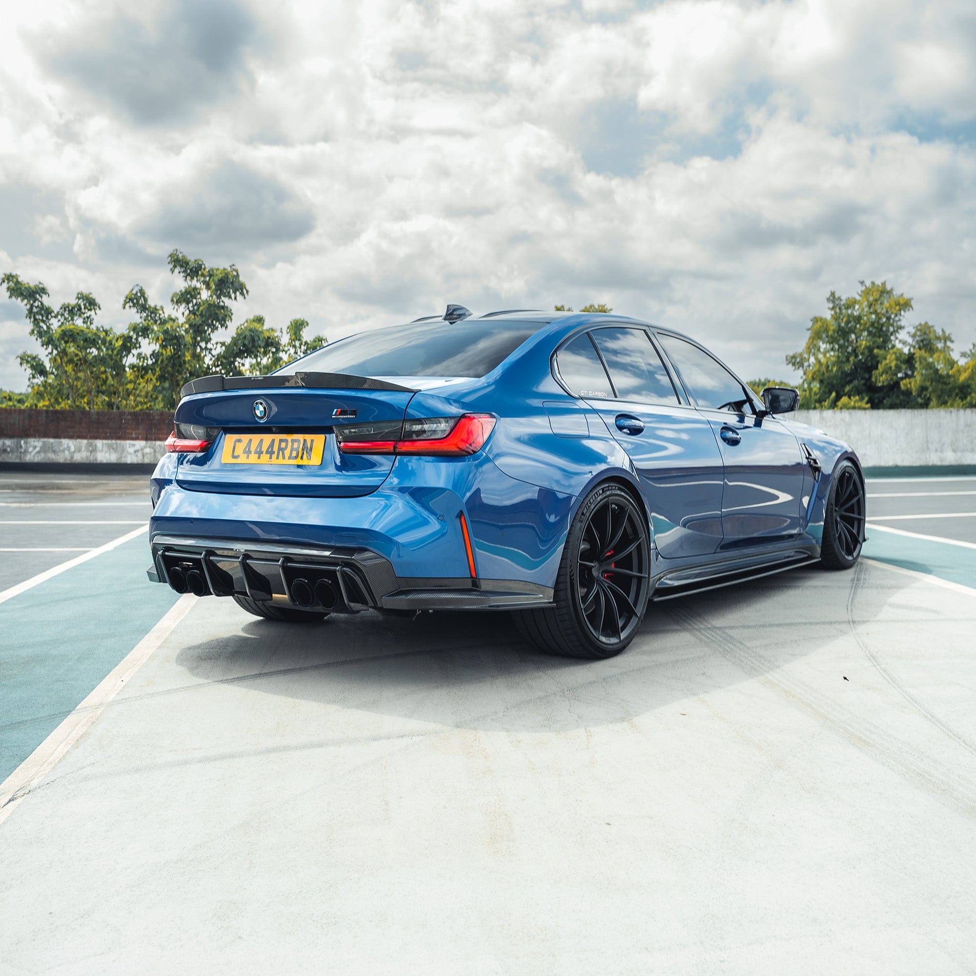 CT CARBON FULL KIT BMW M3 G80/G81 CARBON FIBRE DIFFUSER - CT DESIGN