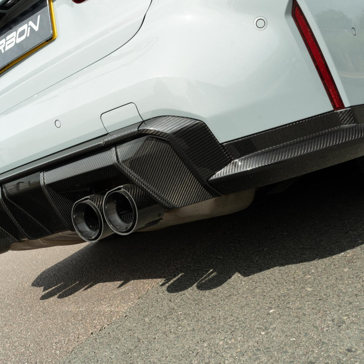 BMW M3 G80/G81 CARBON FIBRE DIFFUSER - CT DESIGN-Diffuser-CT CARBON-CT Carbon - High-quality carbon fiber and gloss black aerodynamic parts for premium sports and luxury vehicles.