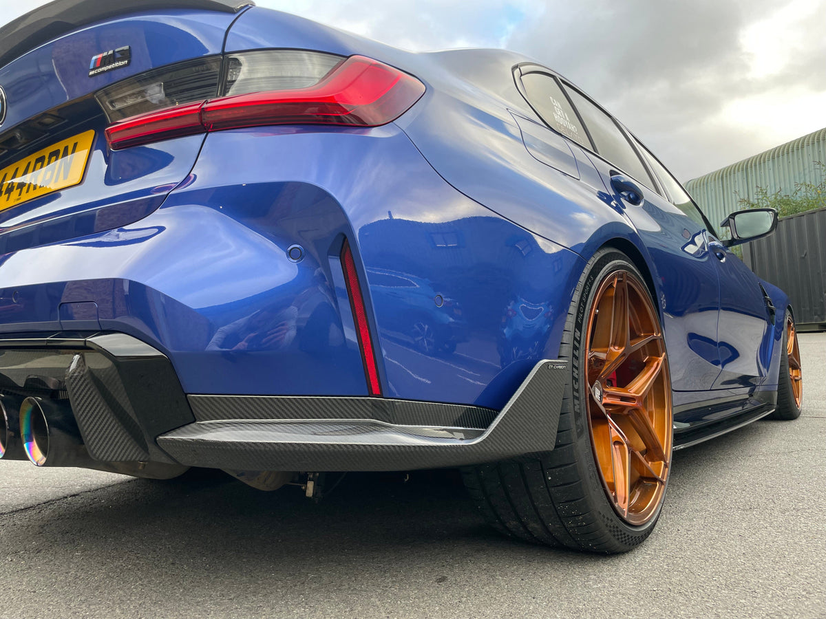 CT CARBON Vehicles & Parts BMW M3 G80/G81 CARBON FIBRE REAR BUMPER CORNERS - MP STYLE