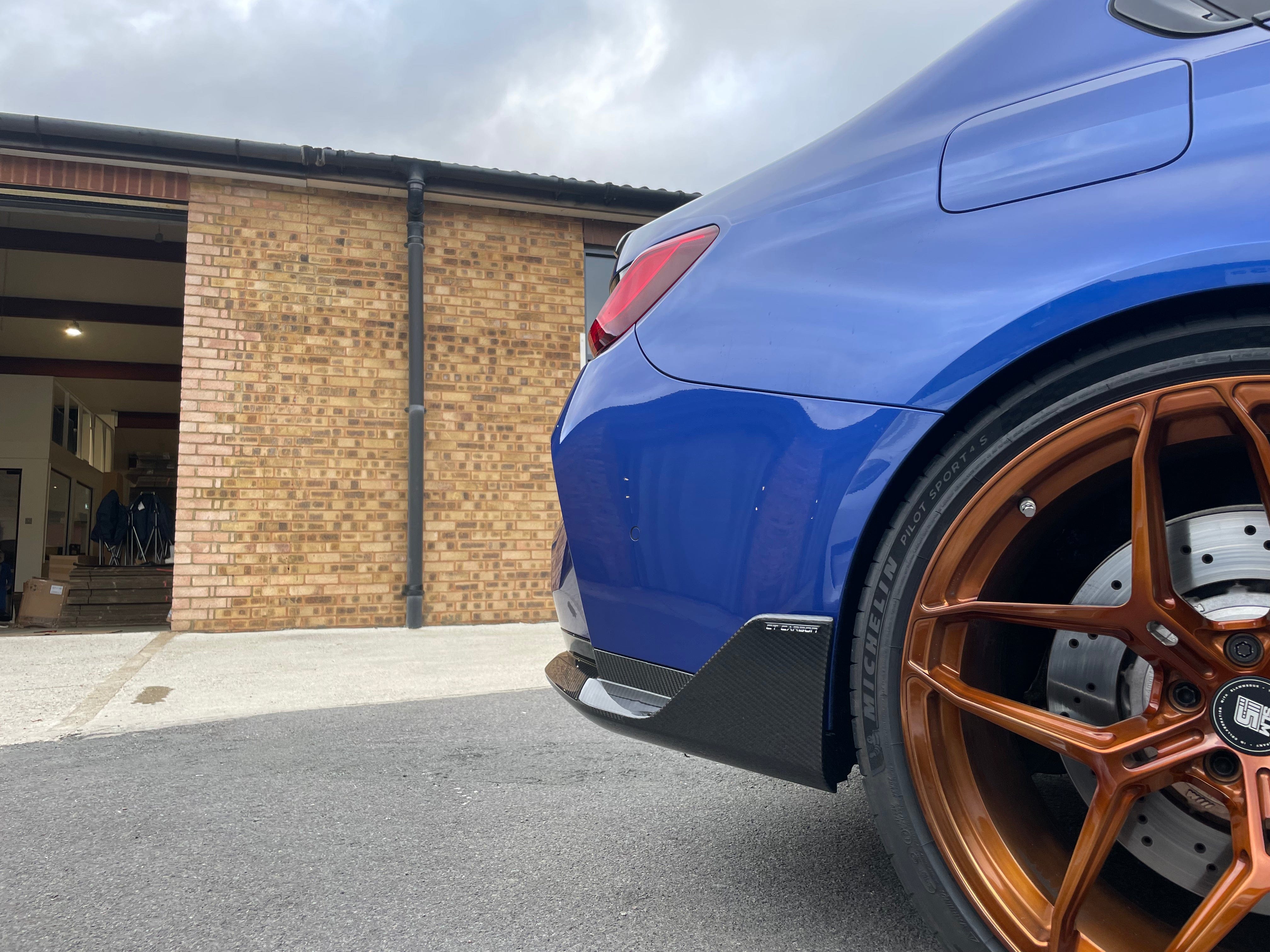 CT CARBON Vehicles & Parts BMW M3 G80/G81 CARBON FIBRE REAR BUMPER CORNERS - MP STYLE