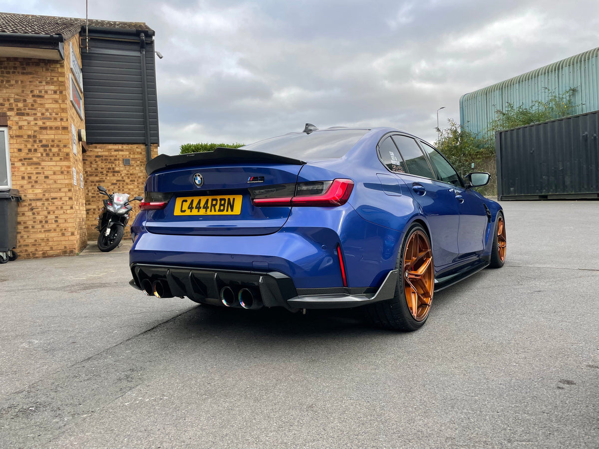 CT CARBON Vehicles & Parts BMW M3 G80/G81 CARBON FIBRE REAR BUMPER CORNERS - MP STYLE