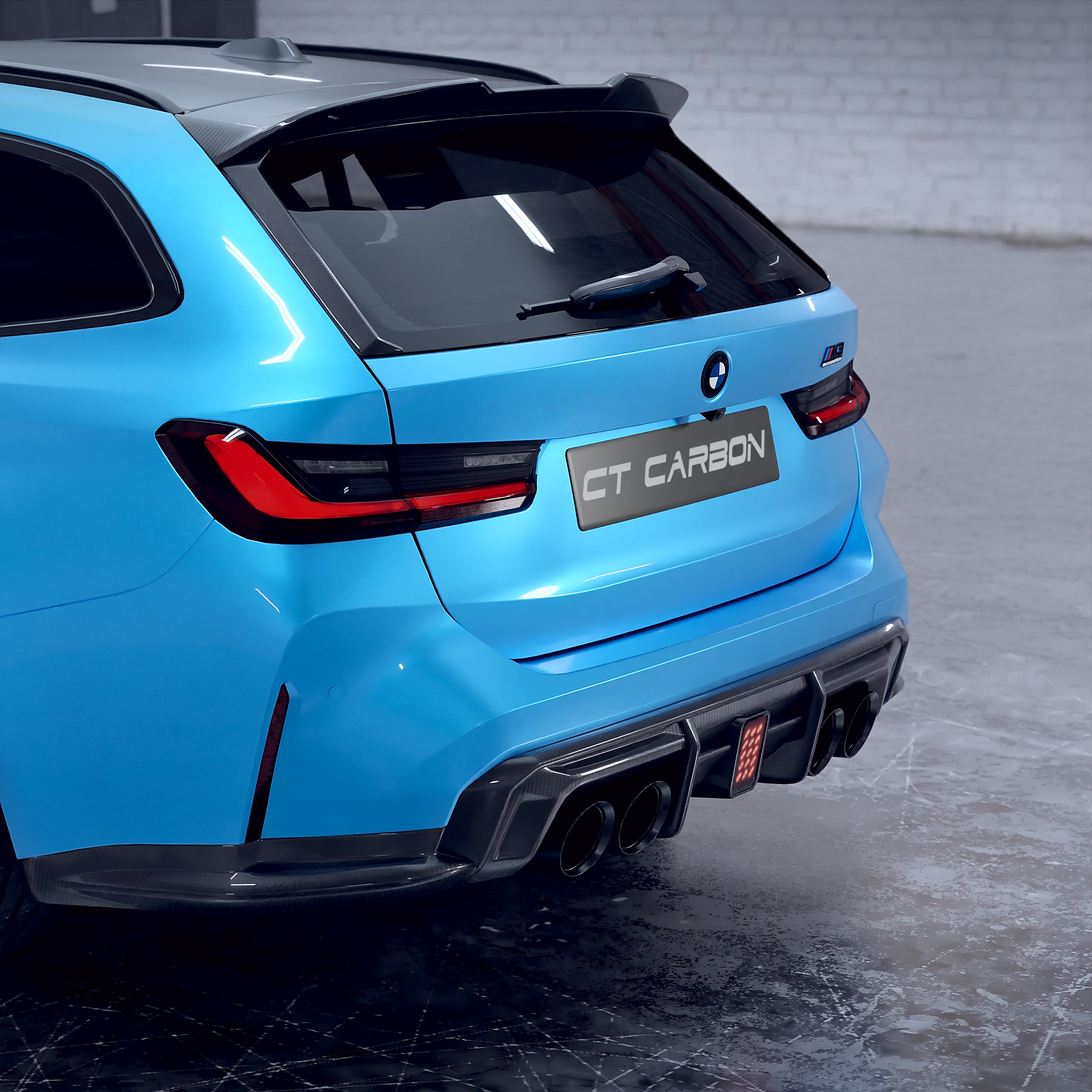 BMW M3 G81 CARBON FIBRE SPOILER - CT DESIGN-Spoiler-CT CARBON-CT Carbon - High-quality carbon fiber and gloss black aerodynamic parts for premium sports and luxury vehicles.