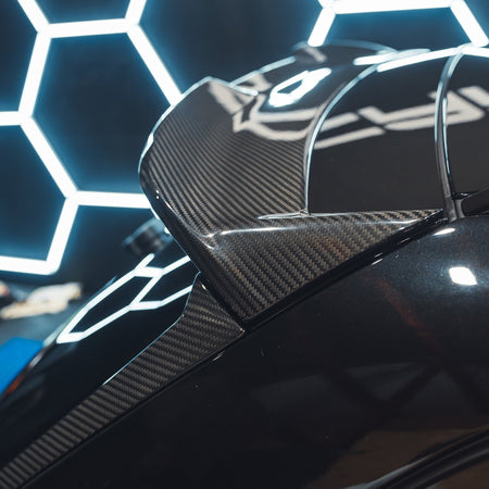 BMW M3 G81 CARBON FIBRE SPOILER - CT DESIGN-Spoiler-CT CARBON-CT Carbon - High-quality carbon fiber and gloss black aerodynamic parts for premium sports and luxury vehicles.