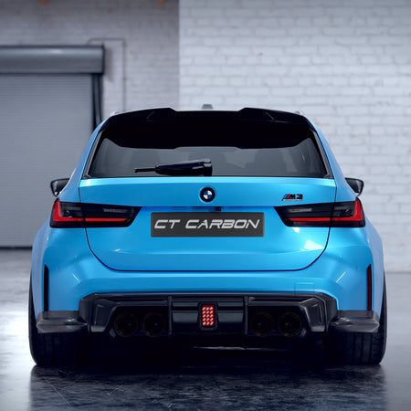 BMW M3 G81 CARBON FIBRE SPOILER - CT DESIGN V2-Spoiler-CT CARBON-CT Carbon - High-quality carbon fiber and gloss black aerodynamic parts for premium sports and luxury vehicles.