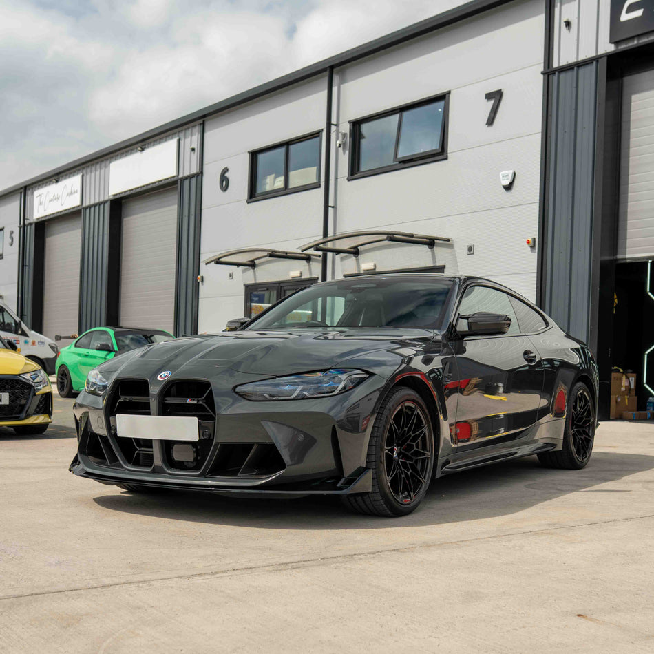 BMW M3 & M4 G80/G81/G82/G83 GLOSS BLACK SPLITTER - CSL STYLE
