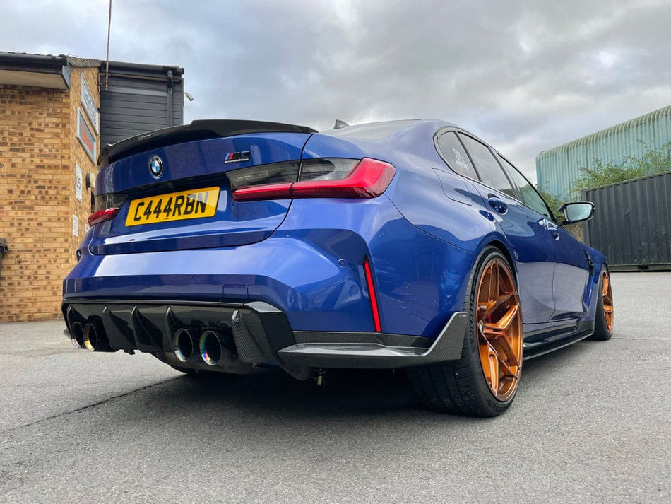 CT CARBON Vehicles & Parts BMW M3/3 SERIES G80/G20 WET CARBON FIBRE SPOILER - V STYLE