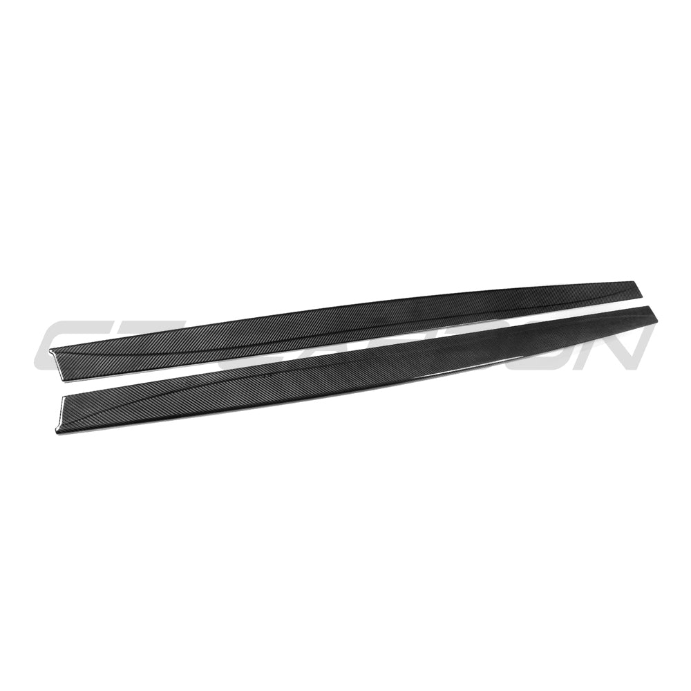 BMW M3/M4 (F80 F82 F83) 2014-2020 PRE-PREG CARBON FIBRE SIDE SKIRTS-Side Skirts-CT CARBON-CT Carbon - High-quality carbon fiber and gloss black aerodynamic parts for premium sports and luxury vehicles.