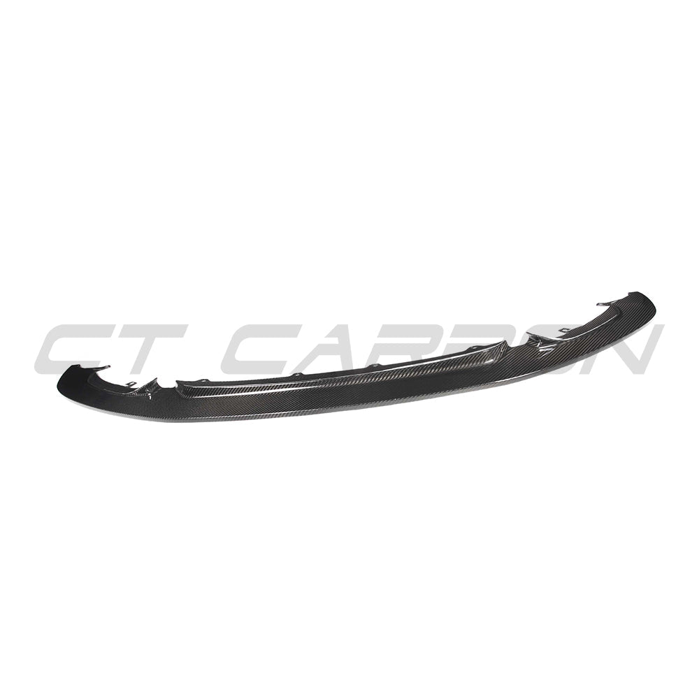 BMW M3/M4 (F80 F82 F83) PRE-PREG CARBON FIBRE SPLITTER - GT STYLE-Splitter-CT CARBON-CT Carbon - High-quality carbon fiber and gloss black aerodynamic parts for premium sports and luxury vehicles.