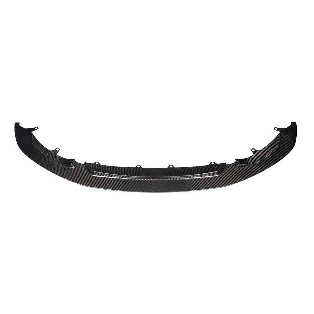 BMW M3/M4 (F80 F82 F83) PRE-PREG CARBON FIBRE SPLITTER - GT STYLE-Splitter-CT CARBON-CT Carbon - High-quality carbon fiber and gloss black aerodynamic parts for premium sports and luxury vehicles.