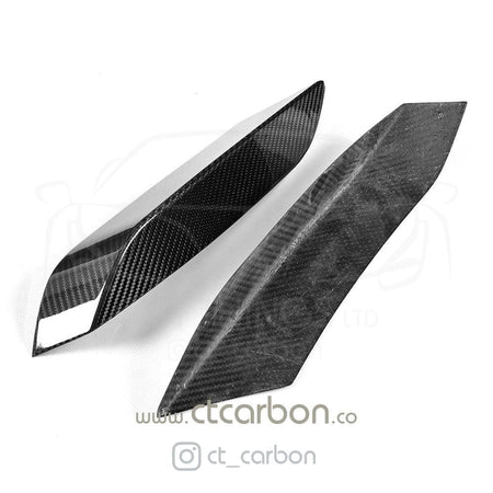 CT CARBON Splitter BMW M3/M4 (F80 F82 F83) UPPER FRONT CARBON FIBRE CANARDS