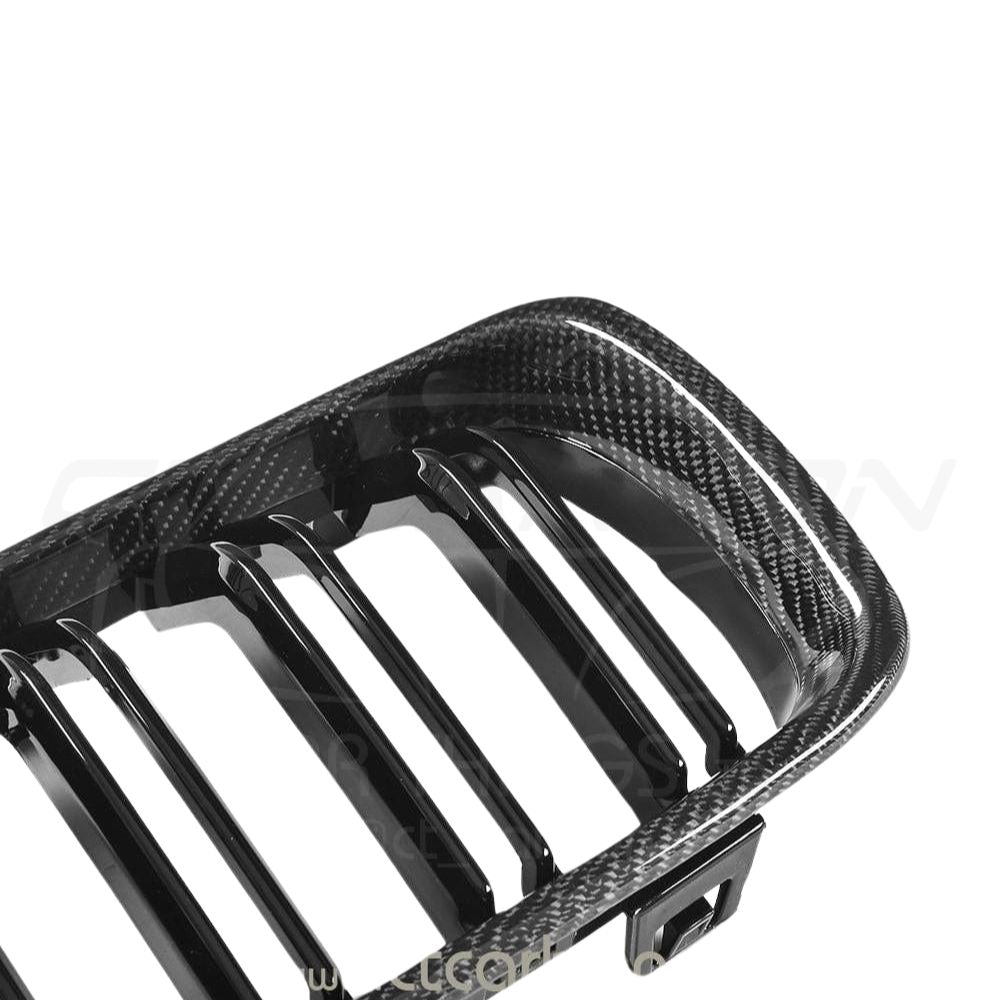 BMW M3/M4 F80/F82/F83 CARBON FIBRE FRONT GRILLES-Grille-CT CARBON-CT Carbon - High-quality carbon fiber and gloss black aerodynamic parts for premium sports and luxury vehicles.