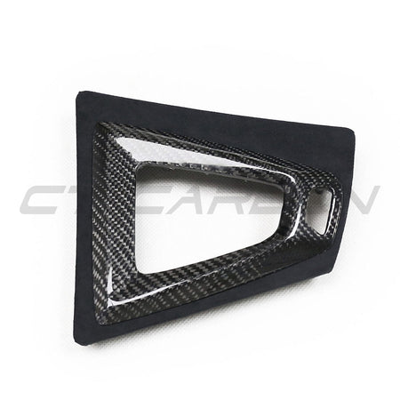BMW M3/M4 F80/F82/F83/F87 ALCANTARA & CARBON SHIFTER SURROUND (LHD)-Accessories-CT CARBON-CT Carbon - High-quality carbon fiber and gloss black aerodynamic parts for premium sports and luxury vehicles.