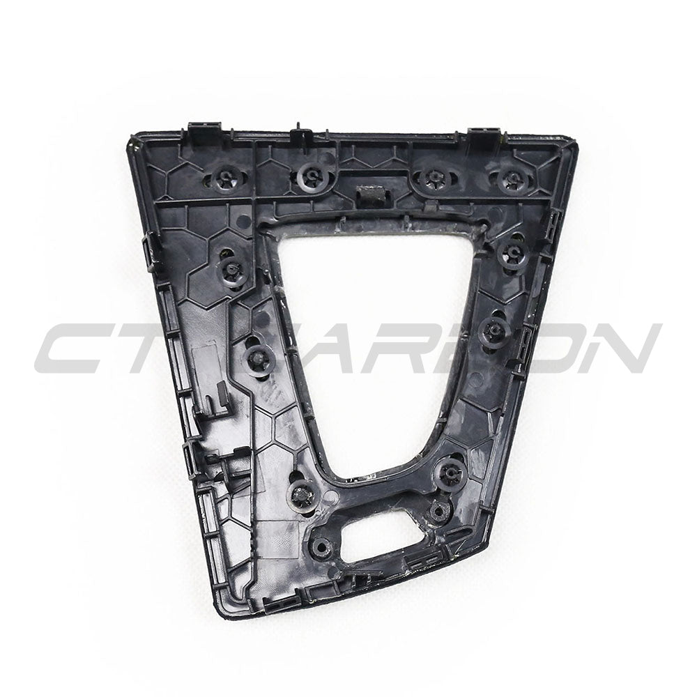 BMW M3/M4 F80/F82/F83/F87 ALCANTARA & CARBON SHIFTER SURROUND (LHD)-Accessories-CT CARBON-CT Carbon - High-quality carbon fiber and gloss black aerodynamic parts for premium sports and luxury vehicles.