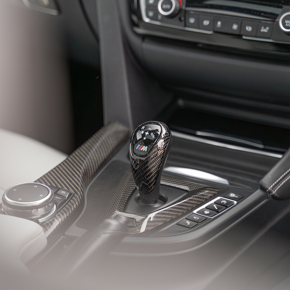 BMW M2/M3/M4/M5/M6 F10/F12/F13/F80/F82/F83/F87 SHIFT KNOB-Accessories-CT CARBON-CT Carbon - High-quality carbon fiber and gloss black aerodynamic parts for premium sports and luxury vehicles.