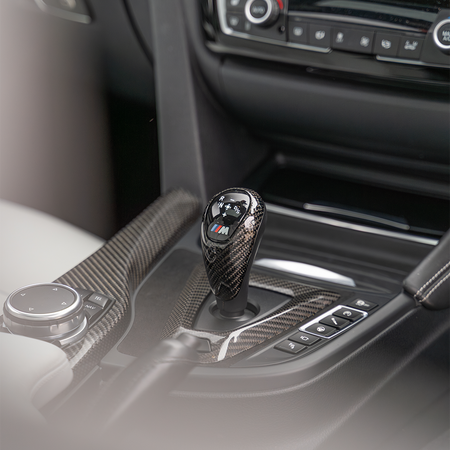 BMW M2/M3/M4/M5/M6 F10/F12/F13/F80/F82/F83/F87 SHIFT KNOB-Accessories-CT CARBON-CT Carbon - High-quality carbon fiber and gloss black aerodynamic parts for premium sports and luxury vehicles.
