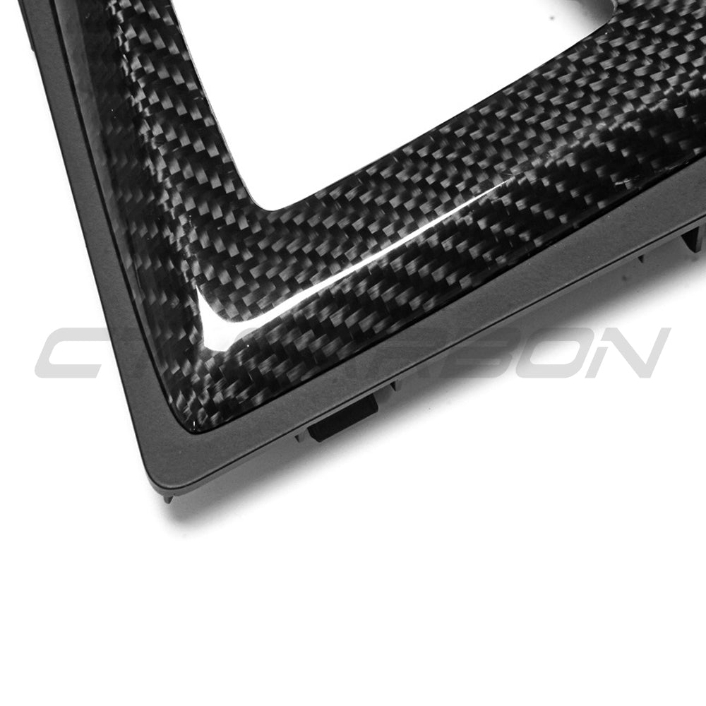 BMW M3/M4 F80/F82/F83/F87 ALCANTARA & CARBON SHIFTER SURROUND (RHD)-Accessories-CT CARBON-CT Carbon - High-quality carbon fiber and gloss black aerodynamic parts for premium sports and luxury vehicles.