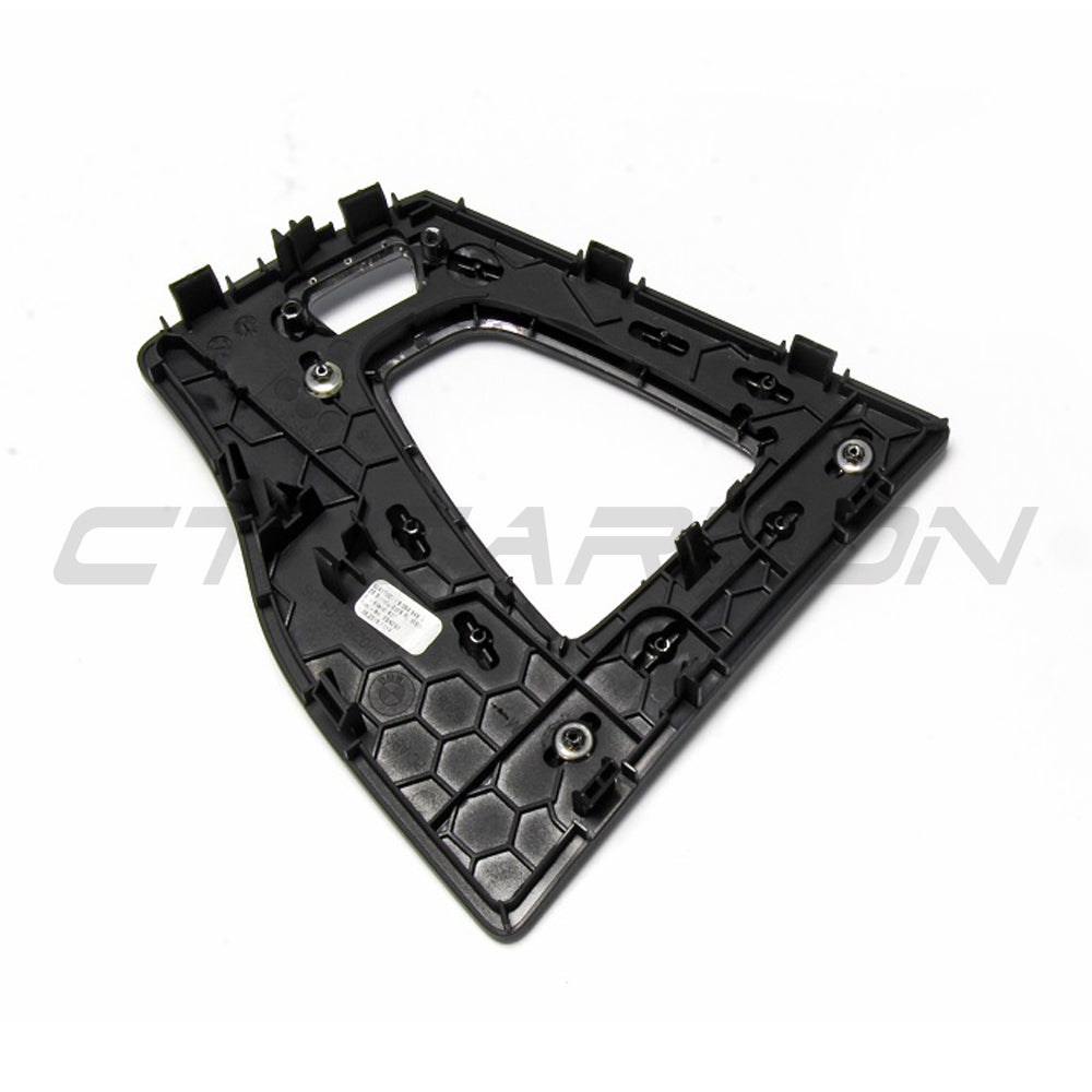 BMW M3/M4 F80/F82/F83/F87 ALCANTARA & CARBON SHIFTER SURROUND (RHD)-Accessories-CT CARBON-CT Carbon - High-quality carbon fiber and gloss black aerodynamic parts for premium sports and luxury vehicles.