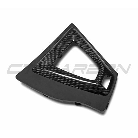 BMW M3/M4 F80/F82/F83/F87 ALCANTARA & CARBON SHIFTER SURROUND (RHD)-Accessories-CT CARBON-CT Carbon - High-quality carbon fiber and gloss black aerodynamic parts for premium sports and luxury vehicles.