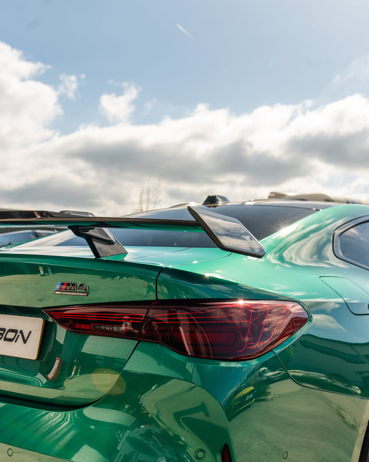BMW M3/M4 (G80 G82) CARBON FIBRE WING - MP STYLE-Spoiler-CT CARBON-CT Carbon - High-quality carbon fiber and gloss black aerodynamic parts for premium sports and luxury vehicles.