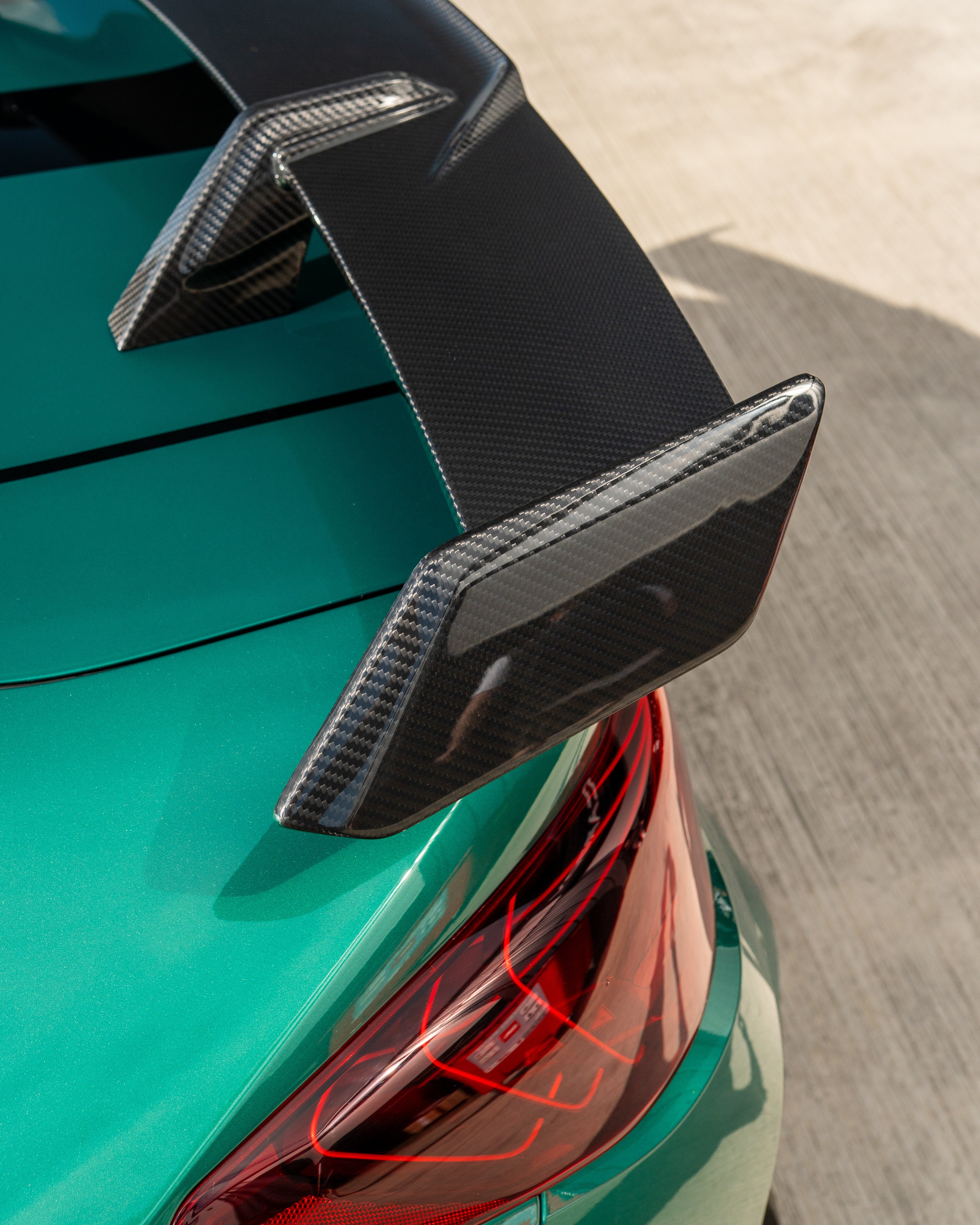 BMW M3/M4 (G80 G82) CARBON FIBRE WING - MP STYLE-Spoiler-CT CARBON-CT Carbon - High-quality carbon fiber and gloss black aerodynamic parts for premium sports and luxury vehicles.