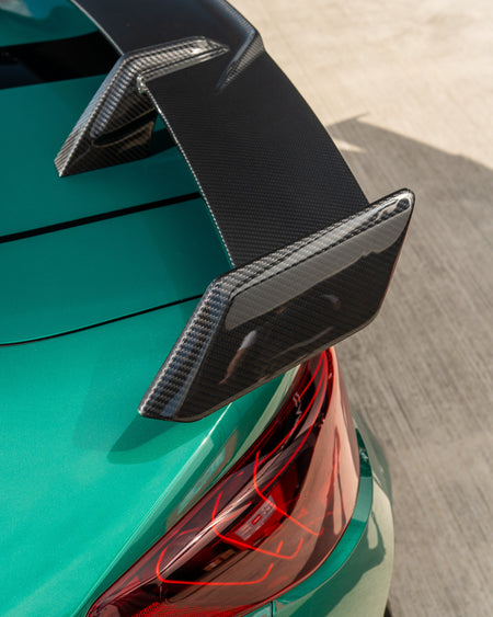 BMW M3/M4 (G80 G82) CARBON FIBRE WING - MP STYLE-Spoiler-CT CARBON-CT Carbon - High-quality carbon fiber and gloss black aerodynamic parts for premium sports and luxury vehicles.