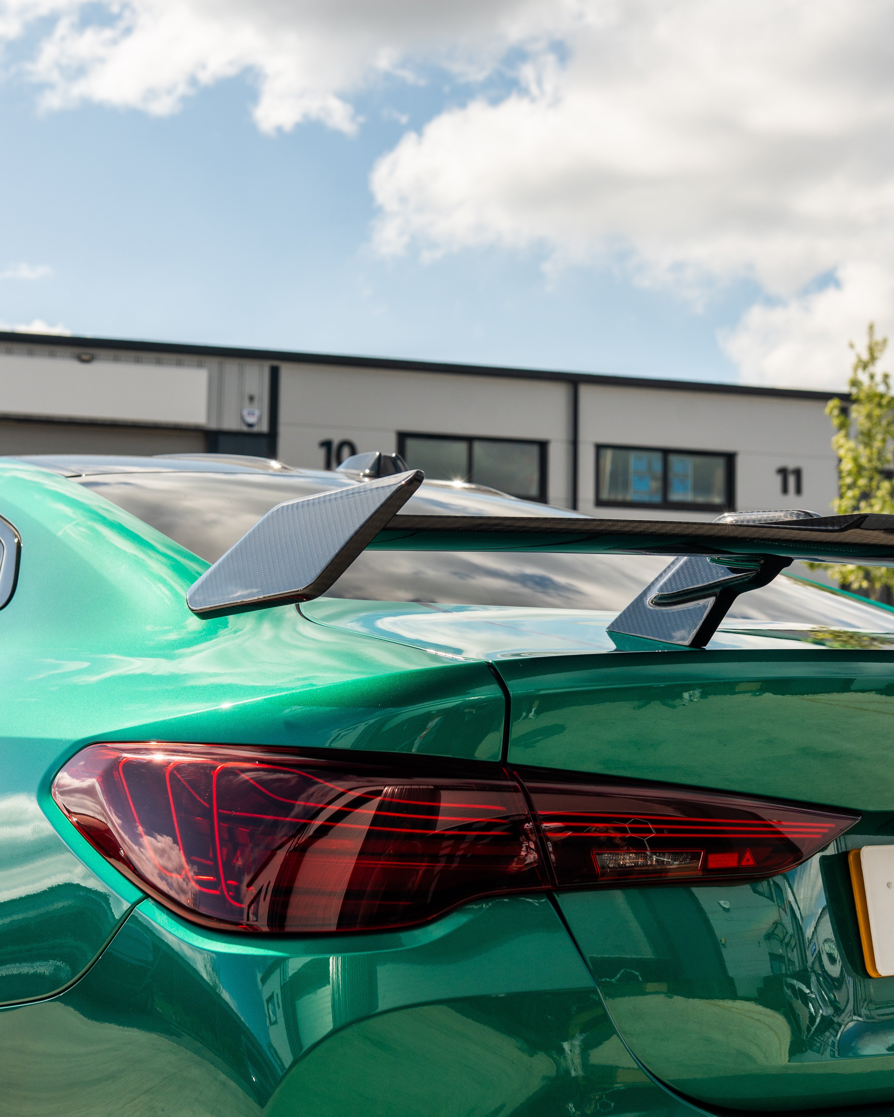 BMW M3/M4 (G80 G82) CARBON FIBRE WING - MP STYLE-Spoiler-CT CARBON-CT Carbon - High-quality carbon fiber and gloss black aerodynamic parts for premium sports and luxury vehicles.