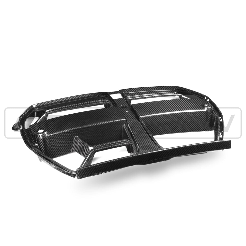 BMW M3/M4 G80/G81/G82/G83 CARBON FIBRE FRONT END PACK - V1 WITH ACC-Front End Pack-CT CARBON-CT Carbon - High-quality carbon fiber and gloss black aerodynamic parts for premium sports and luxury vehicles.