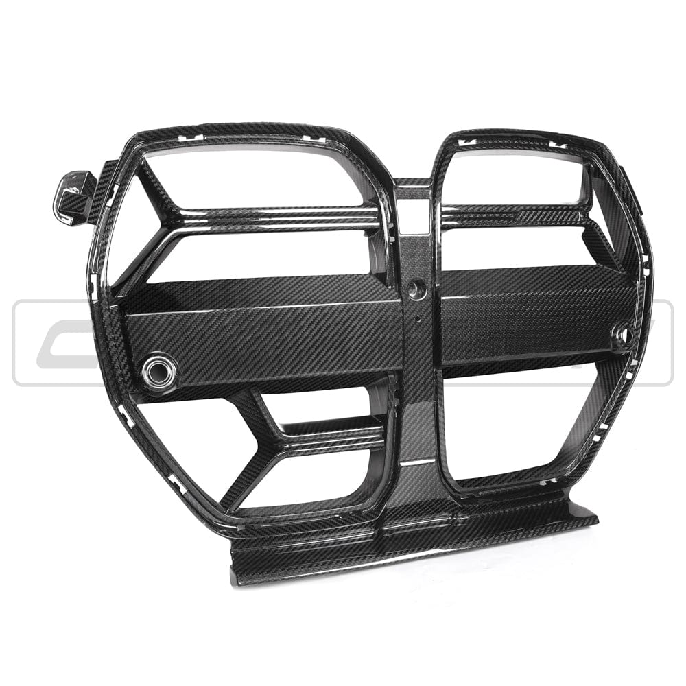BMW M3/M4 G80/G81/G82/G83 CARBON FIBRE FRONT END PACK - V1 WITH ACC-Front End Pack-CT CARBON-CT Carbon - High-quality carbon fiber and gloss black aerodynamic parts for premium sports and luxury vehicles.