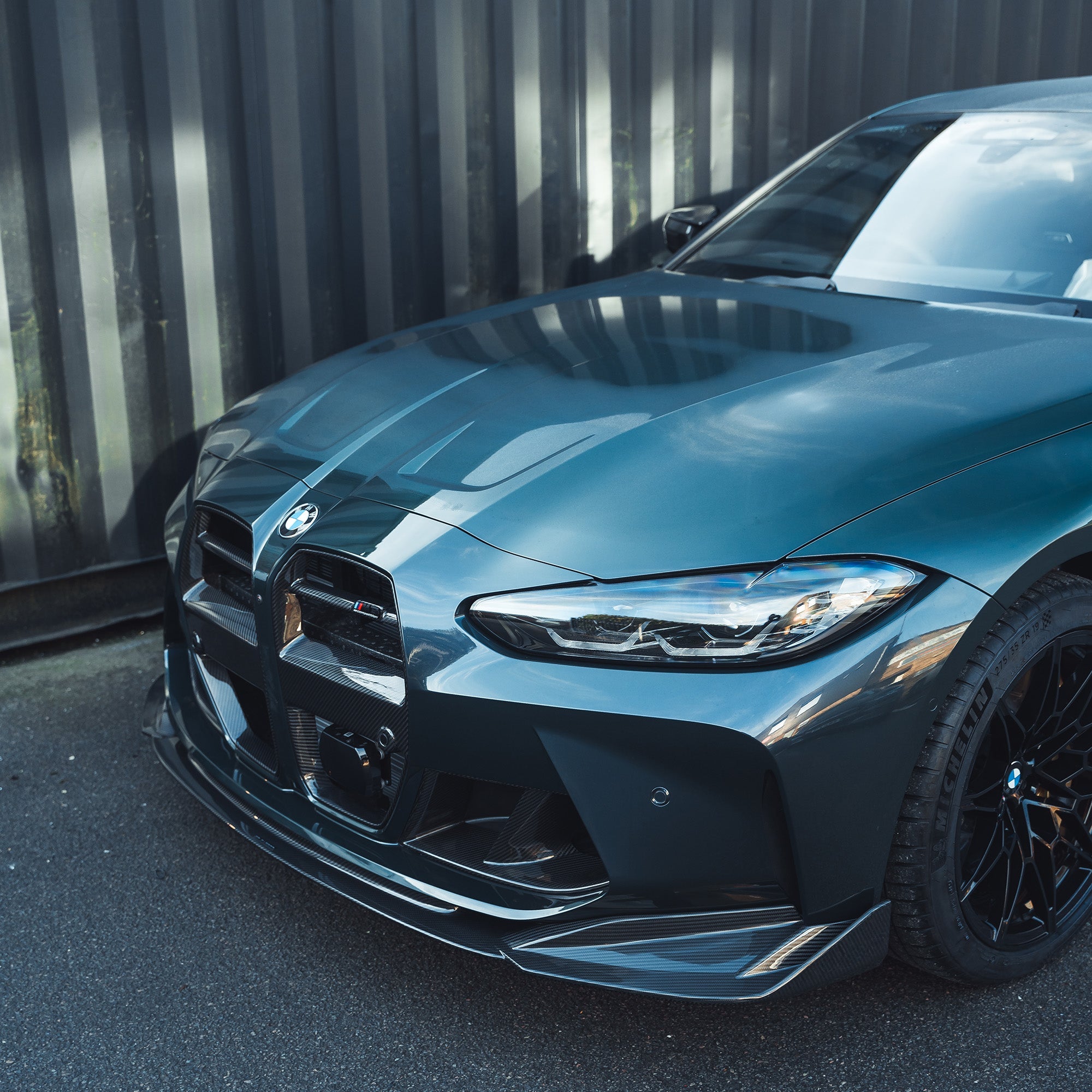 BMW M3/M4 G80/G81/G82/G83 CARBON FIBRE GRILLE - GT STYLE-Grille-CT CARBON-CT Carbon - High-quality carbon fiber and gloss black aerodynamic parts for premium sports and luxury vehicles.