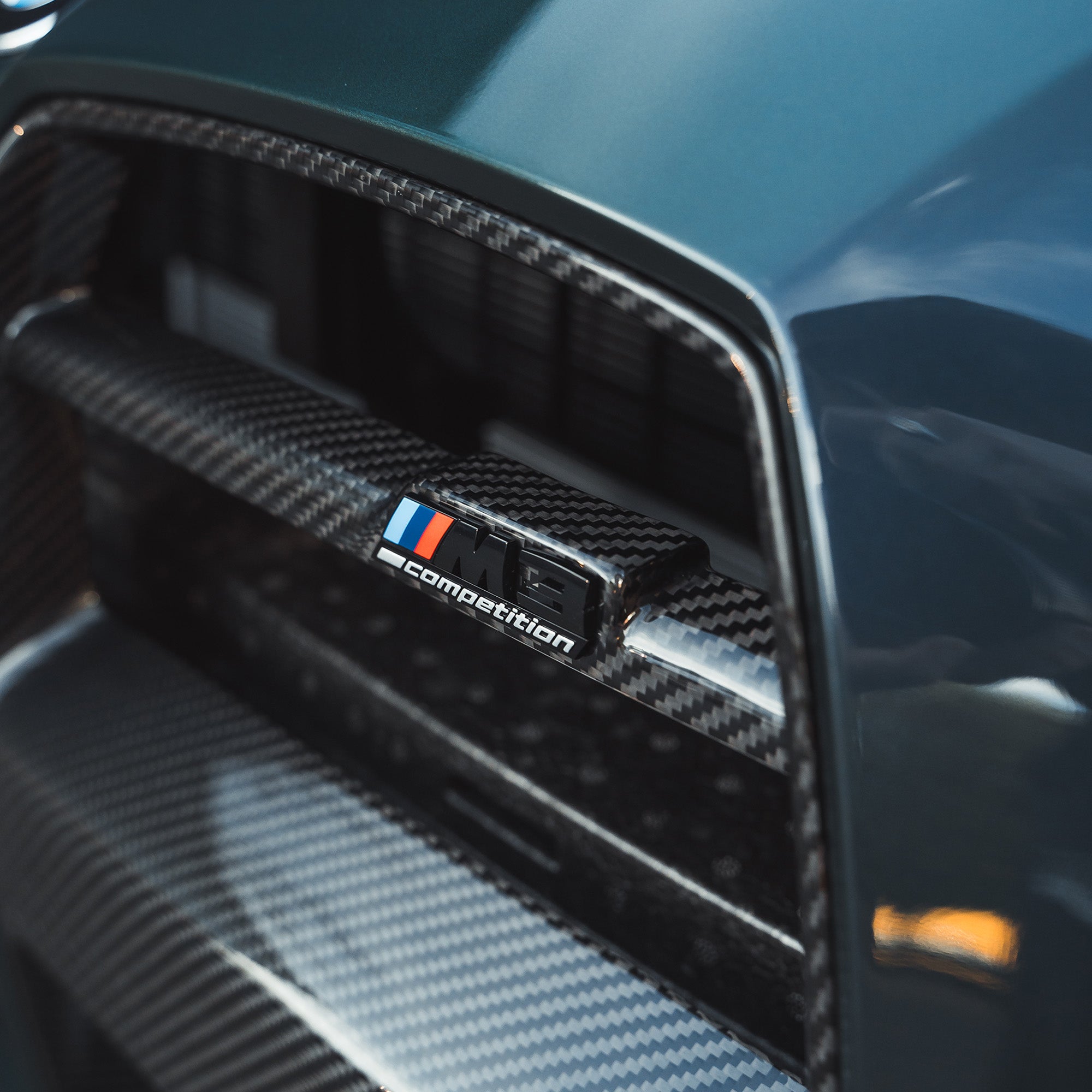 BMW M3/M4 G80/G81/G82/G83 CARBON FIBRE GRILLE - GT STYLE-Grille-CT CARBON-CT Carbon - High-quality carbon fiber and gloss black aerodynamic parts for premium sports and luxury vehicles.