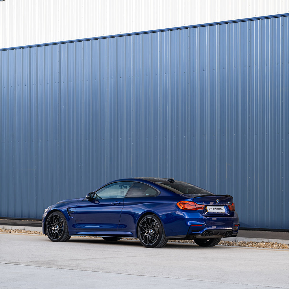 BMW M3/M4 (F80 F82 F83) CARBON FIBRE REAR BUMPER CORNERS-Accessories-CT CARBON-CT Carbon - High-quality carbon fiber and gloss black aerodynamic parts for premium sports and luxury vehicles.