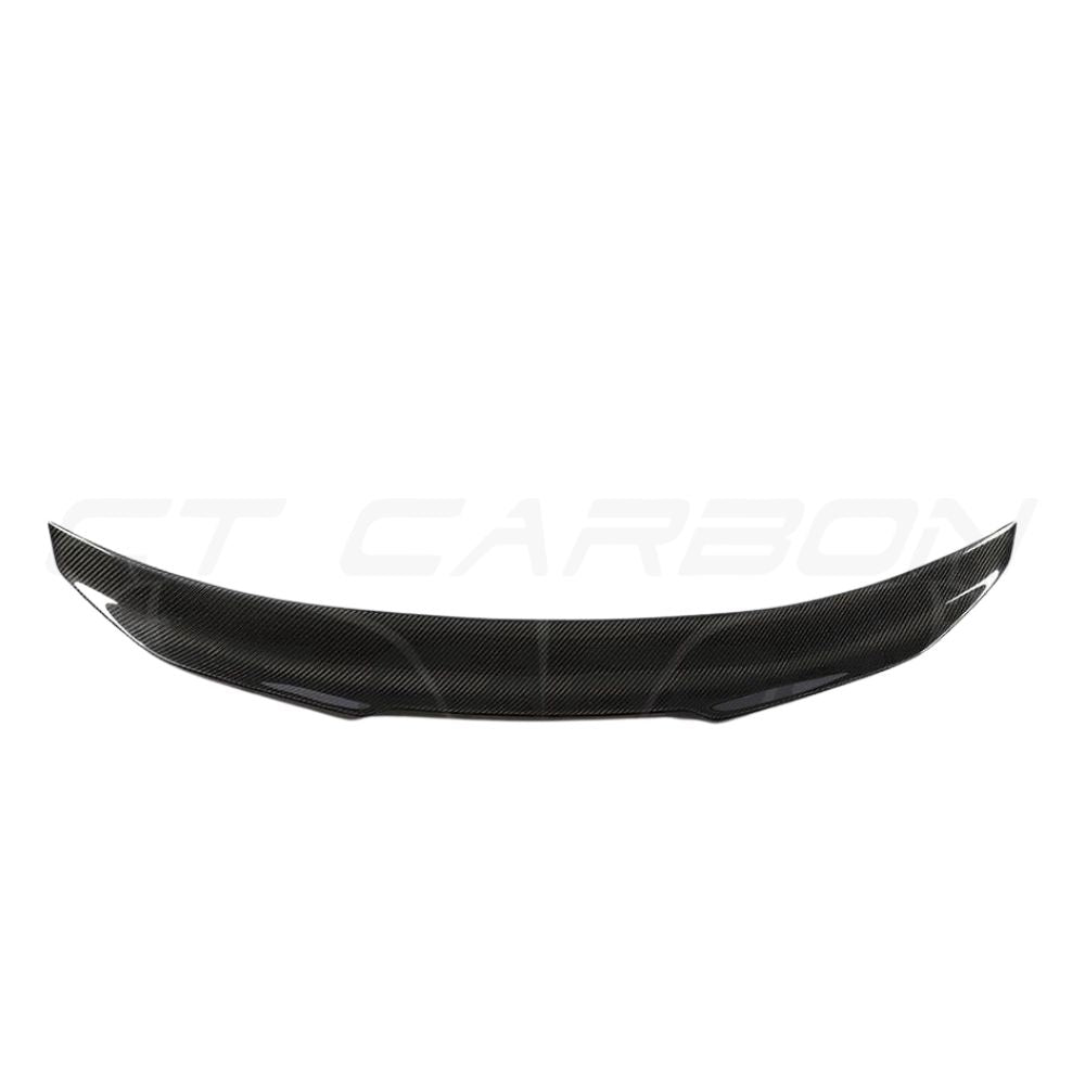 BMW M4 F82 CARBON FIBRE SPOILER - DUCKTAIL PS STYLE-Spoiler-CT CARBON-CT Carbon - High-quality carbon fiber and gloss black aerodynamic parts for premium sports and luxury vehicles.