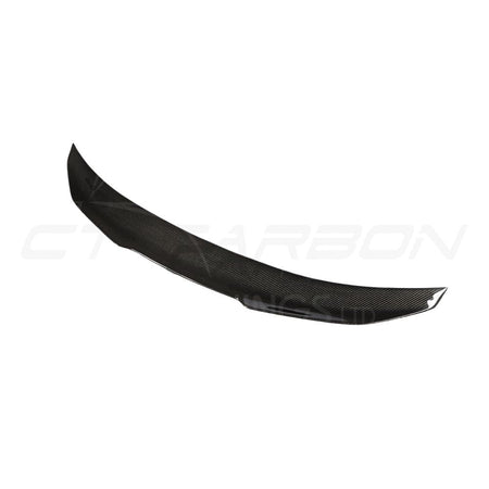 BMW M4 F82 CARBON FIBRE SPOILER - DUCKTAIL PS STYLE-Spoiler-CT CARBON-CT Carbon - High-quality carbon fiber and gloss black aerodynamic parts for premium sports and luxury vehicles.