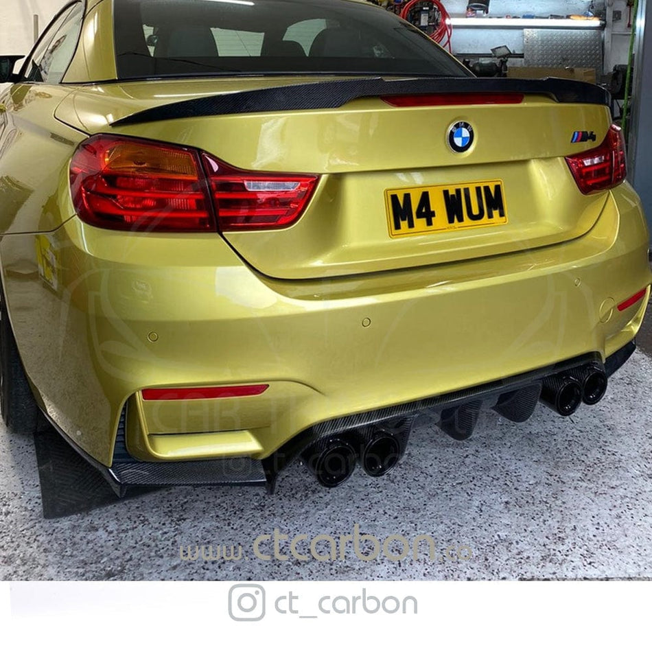CT CARBON Spoiler BMW M4 F83 & F33 4 SERIES CARBON FIBRE SPOILER - V STYLE