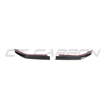 BMW M4 G82/G83 CARBON FIBRE REAR CORNER EXTENSIONS - CT DESIGN-Accessories-CT CARBON-CT Carbon - High-quality carbon fiber and gloss black aerodynamic parts for premium sports and luxury vehicles.