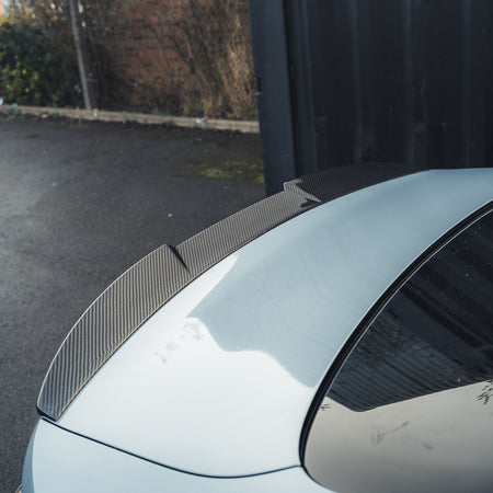 BMW M4/4 SERIES G82/G22 CARBON FIBRE SPOILER - CT DESIGN-Spoiler-CT CARBON-CT Carbon - High-quality carbon fiber and gloss black aerodynamic parts for premium sports and luxury vehicles.