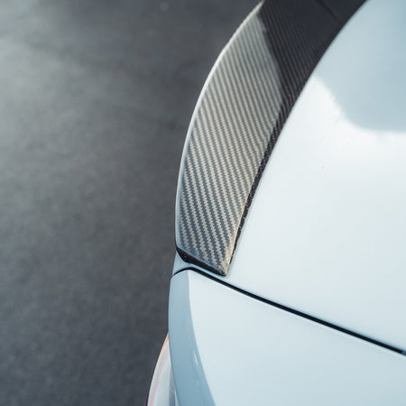 BMW M4/4 SERIES G82/G22 CARBON FIBRE SPOILER - CT DESIGN-Spoiler-CT CARBON-CT Carbon - High-quality carbon fiber and gloss black aerodynamic parts for premium sports and luxury vehicles.