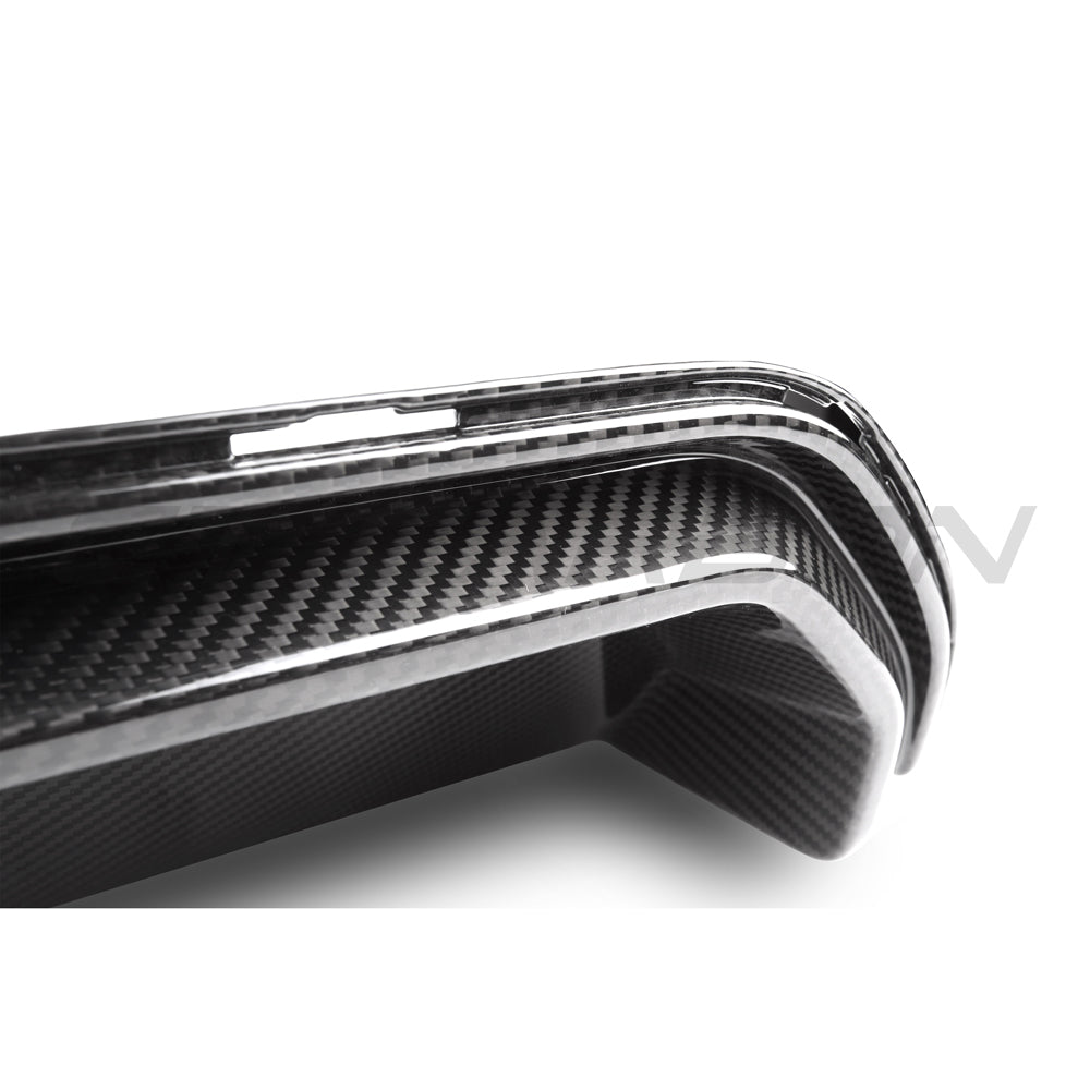BMW M5 F90 2018-2024 PRE PREG CARBON FIBRE DIFFUSER - CS STYLE-Diffuser-CT CARBON-CT Carbon - High-quality carbon fiber and gloss black aerodynamic parts for premium sports and luxury vehicles.