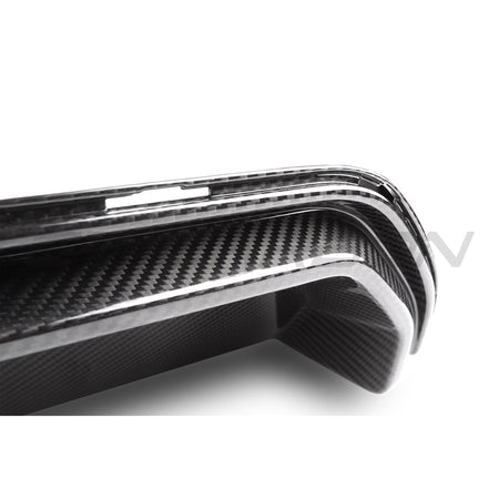 BMW M5 F90 2018-2024 PRE PREG CARBON FIBRE DIFFUSER - CS STYLE-Diffuser-CT CARBON-CT Carbon - High-quality carbon fiber and gloss black aerodynamic parts for premium sports and luxury vehicles.
