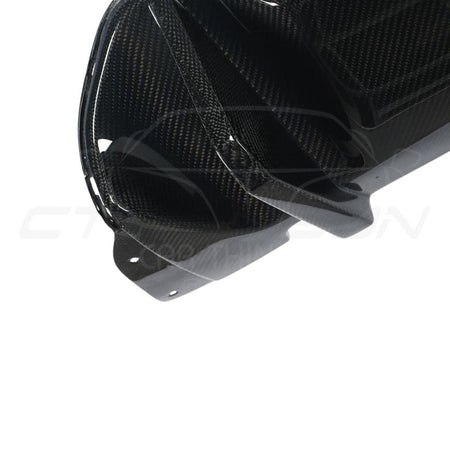 BMW M5 F90 CARBON FIBRE DIFFUSER - MP STYLE-Diffuser-CT CARBON-CT Carbon - High-quality carbon fiber and gloss black aerodynamic parts for premium sports and luxury vehicles.