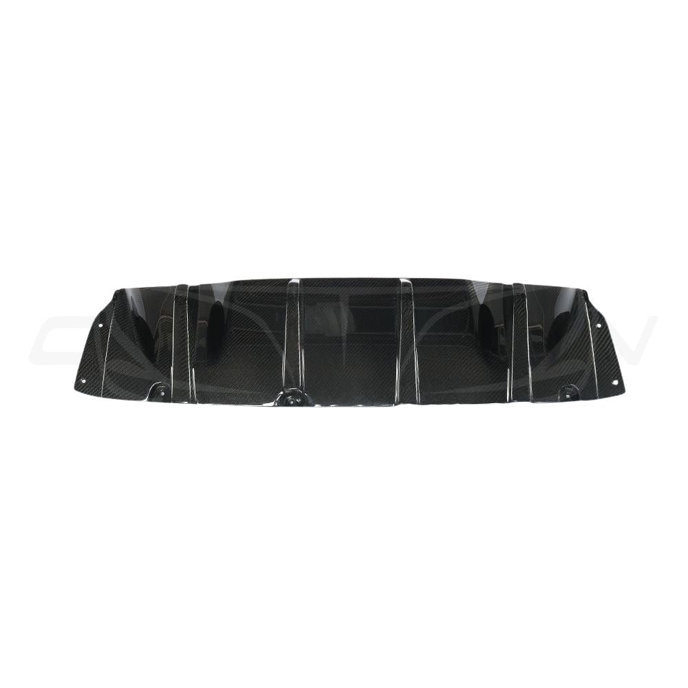 BMW M5 F90 CARBON FIBRE DIFFUSER - MP STYLE-Diffuser-CT CARBON-CT Carbon - High-quality carbon fiber and gloss black aerodynamic parts for premium sports and luxury vehicles.